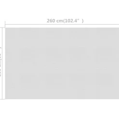 Outlet FinePRICE Kelluva uima-altaan pe-aurinkoenergiakalvo 260x160 cm harmaa