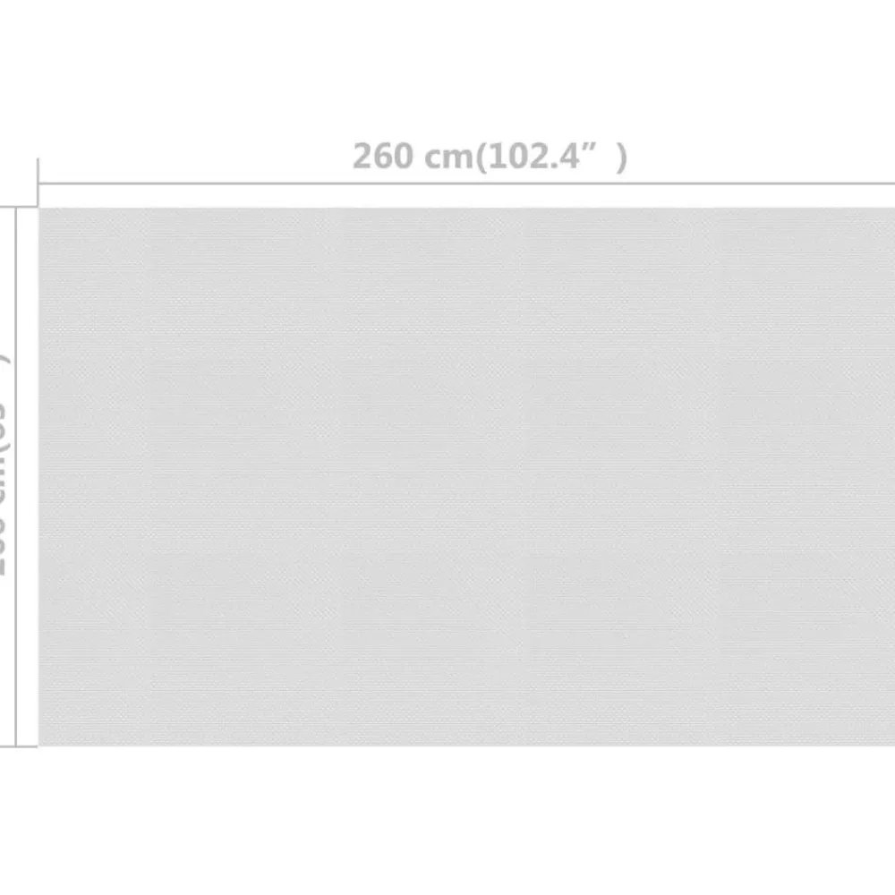 Outlet FinePRICE Kelluva uima-altaan pe-aurinkoenergiakalvo 260x160 cm harmaa