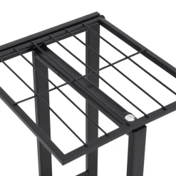 New FinePRICE 4-kerroksinen kukkateline 43x22x76 cm valkoinen metalli