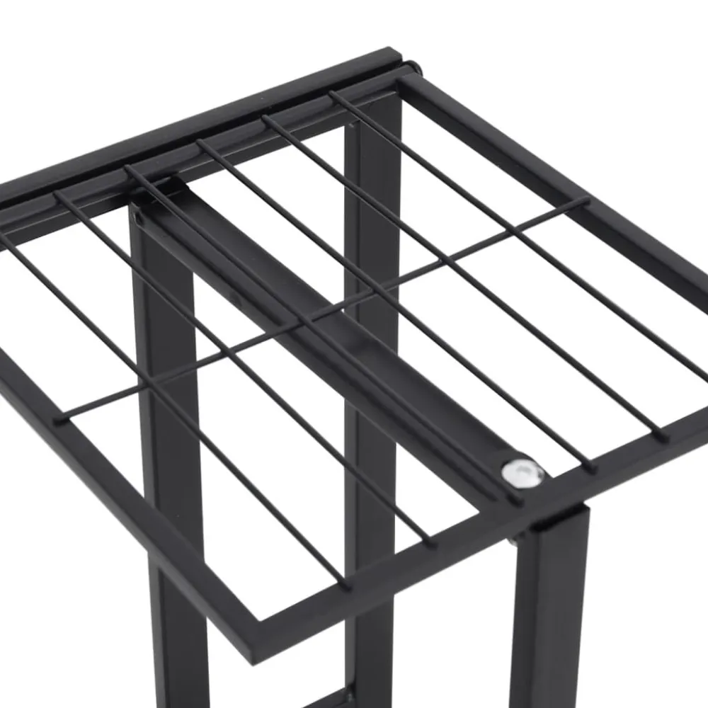 New FinePRICE 4-kerroksinen kukkateline 43x22x76 cm valkoinen metalli