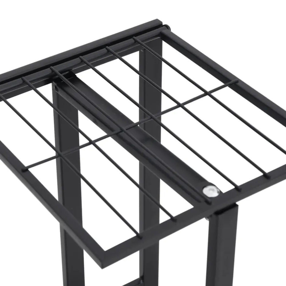 New FinePRICE 4-kerroksinen kukkateline 43x22x76 cm valkoinen metalli