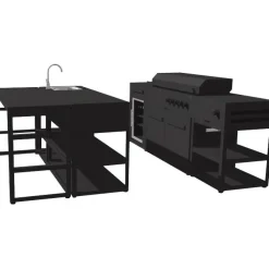 Clearance Myoutdoorkitchen Kesäkeittiö Nordic Line Aarhus, musta