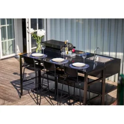 Discount Myoutdoorkitchen Kesäkeittiö Nordic Line Stavanger, musta