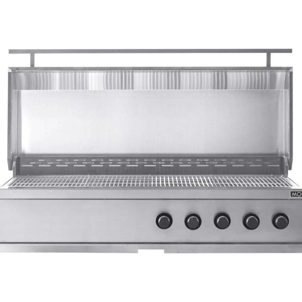 Myoutdoorkitchen Kesäkeittiön integroitava kaasugrilli Nordic Line Stainless, 5 poltinta, musta