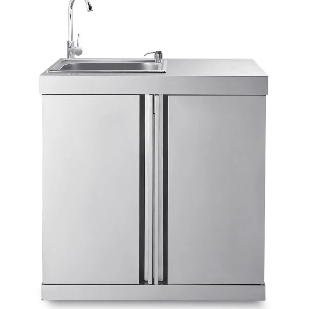 Clearance Myoutdoorkitchen Kesäkeittiön jääkaappi- ja allasmoduuli 63 l,