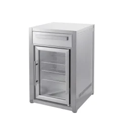 New Myoutdoorkitchen Kesäkeittiön jääkaappimoduuli , vapaasti seisova, ruostumaton teräs 63 l,