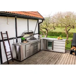 Discount Myoutdoorkitchen Kesäkeittiön kulmamoduuli Stainless Collection