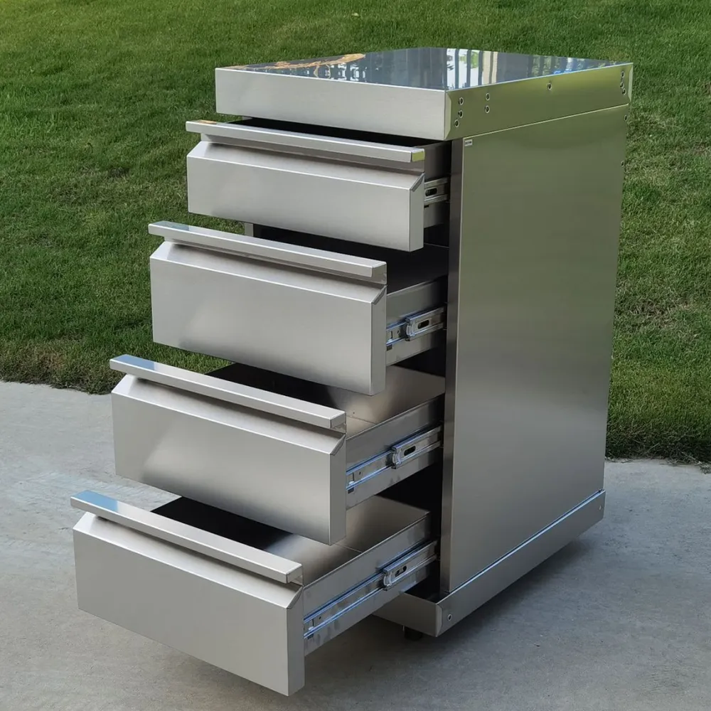 Clearance Myoutdoorkitchen Kesäkeittiön laatikkomoduuli Stainless Collection