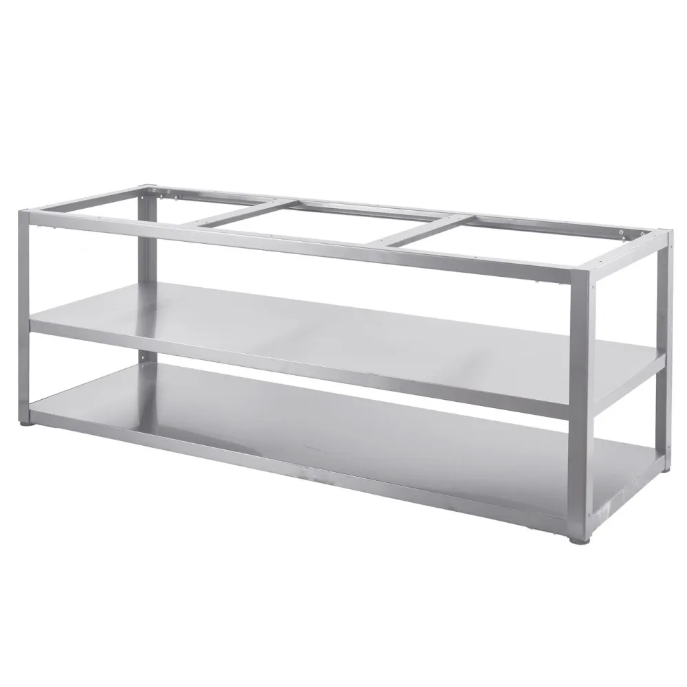 Clearance Myoutdoorkitchen Kesäkeittiön perusmoduuli 180 cm 3 moduulia ruostumaton teräs