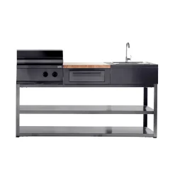 Sale Myoutdoorkitchen Kesäkeittiön perusmoduuli 180 cm 3 moduulia musta