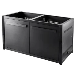 New Myoutdoorkitchen Kesäkeittiön perusmoduuli ovella 120 cm 2 moduulia musta
