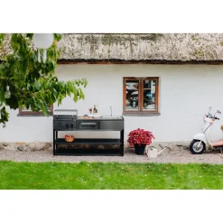 New Myoutdoorkitchen Kesäkeittiön säilytysmoduuli työtasolla Nordic Line Black