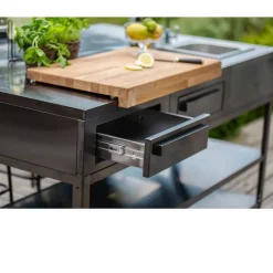 New Myoutdoorkitchen Kesäkeittiön säilytysmoduuli työtasolla Nordic Line Black