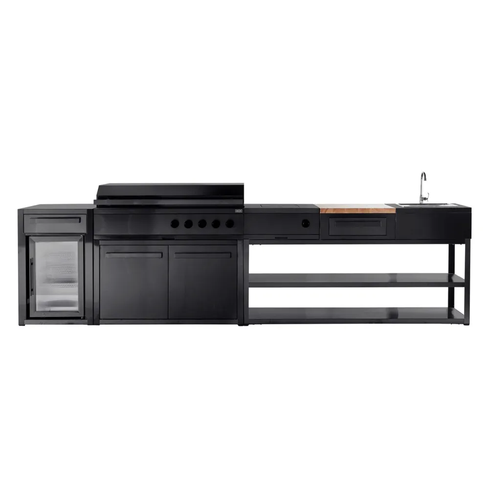 Hot Myoutdoorkitchen Kesäkeittiön tiskiallasmoduuli integroitava musta