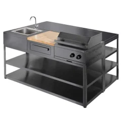 Hot Myoutdoorkitchen Kesäkeittiön tiskiallasmoduuli integroitava musta