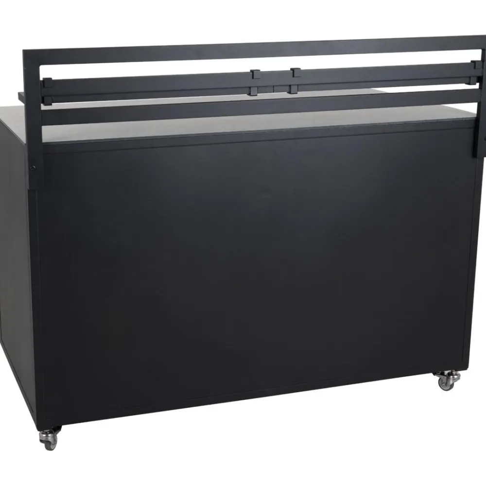 Brafab Kesäkeittiön työtasomoduuli Fornax, 140x74cm, musta/tiikki