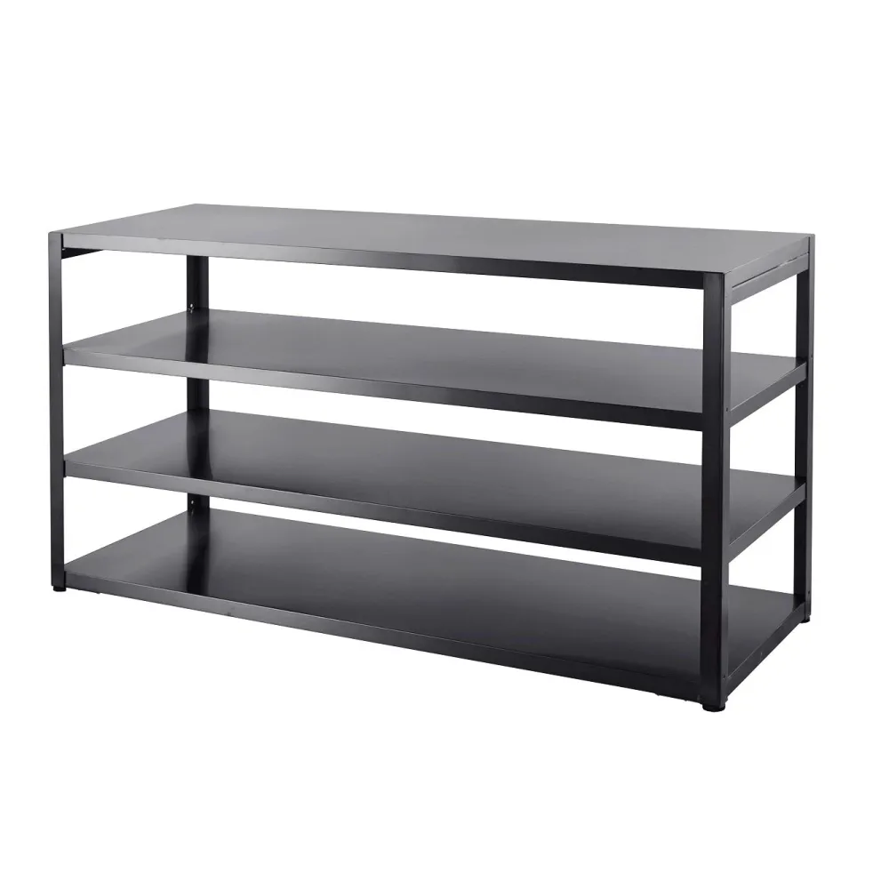 Clearance Myoutdoorkitchen Kesäkeittiön työtasomoduuli hyllyillä 180 cm musta