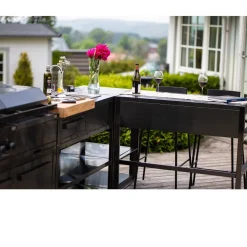 Hot Myoutdoorkitchen Kesäkeittiön työtasomoduuli Nordic Line Black, 120cm