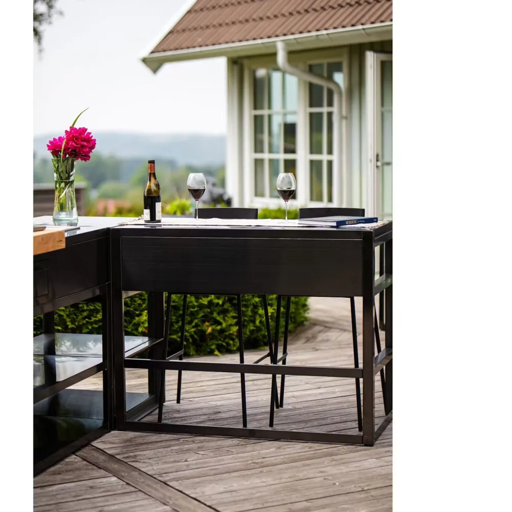 Hot Myoutdoorkitchen Kesäkeittiön työtasomoduuli Nordic Line Black, 120cm