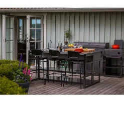 Myoutdoorkitchen Kesäkeittiön työtasomoduuli Nordic Line Black, 180cm