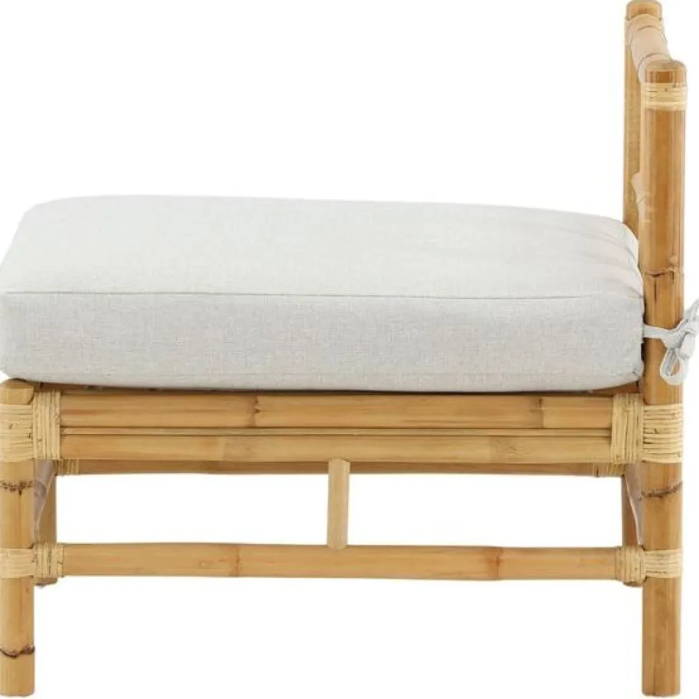 New Venture Home Keskimoduuli Cane -sohvaan, luonnollinen bambu/vaaleanharmaa