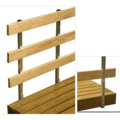 Online Kosken Metalli Kikka- laiturin kaideputki 900x30x30 mm alumiinia, pari