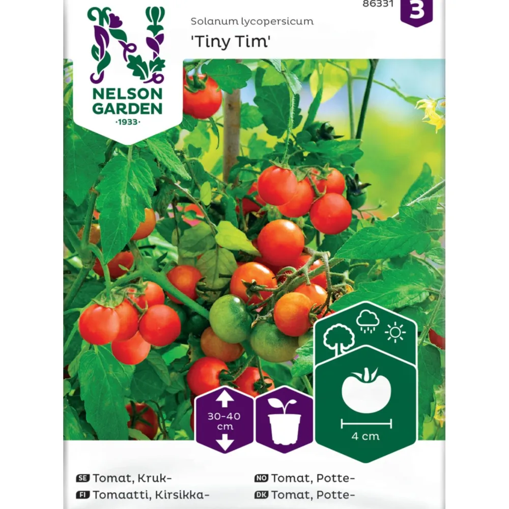 Discount Nelson Garden Kirsikkatomaatti Tiny Tim, siemenet