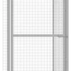 Hot FinePRICE Kissahäkki 1,5x1,5x1,5 m galvanoitu teräs
