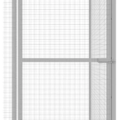 Hot FinePRICE Kissahäkki 1,5x1,5x1,5 m galvanoitu teräs