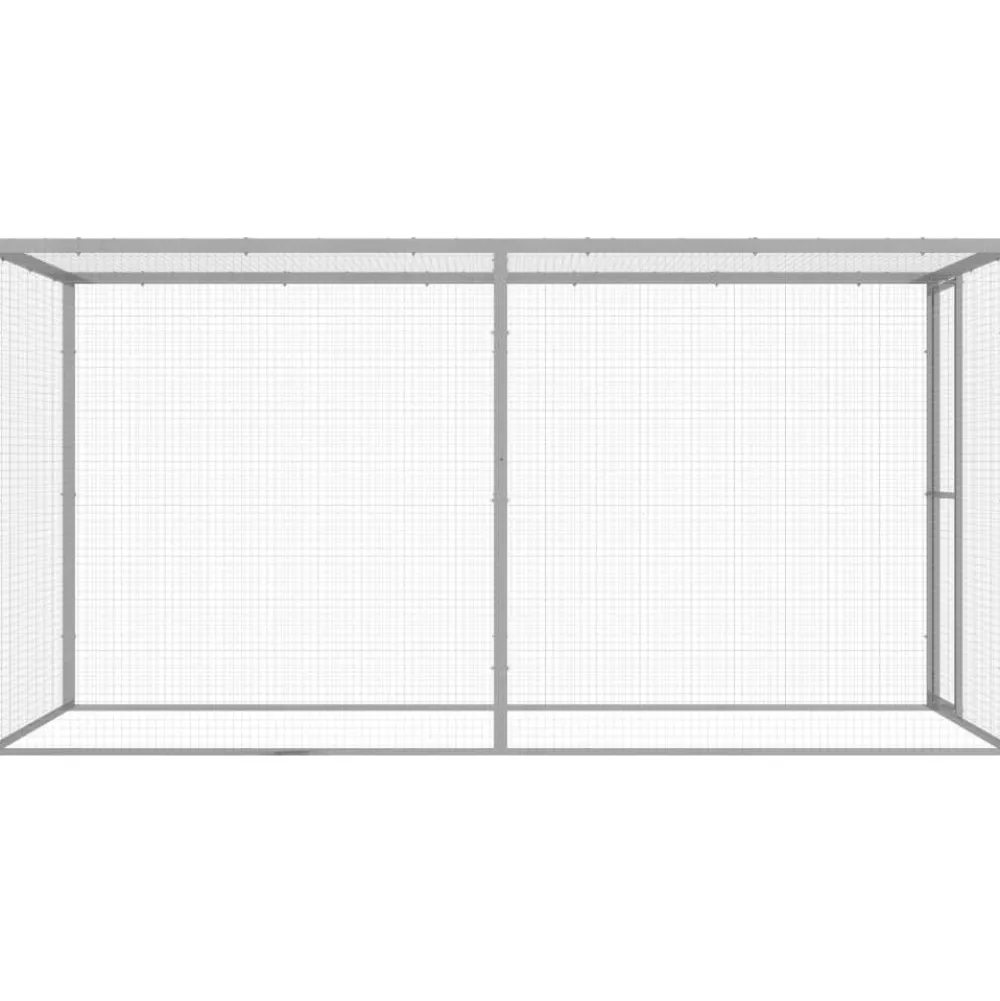 Discount FinePRICE Kissahäkki 3x1,5x1,5 m galvanoitu teräs