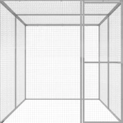 Discount FinePRICE Kissahäkki 3x1,5x1,5 m galvanoitu teräs