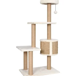 Best FinePRICE Kissan kiipeilypuu raapimispylväällä 123 cm meriheinä
