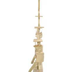 Discount FinePRICE Kissan kiipeilypuu, sisal-pylväillä, 230-250cm, beige
