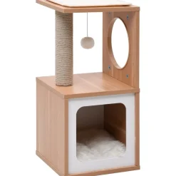 Online FinePRICE Kissan kiipeilypuu sisal-raapimismatolla 60 cm