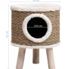 Outlet FinePRICE Kissan pesä puisilla jaloilla 41 cm meriheinä (70970)
