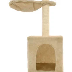 Hot FinePRICE Kissan raapimispuu, sisal-pylväillä, 30x30x105cm, beige
