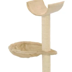 Hot FinePRICE Kissan raapimispuu, sisal-pylväillä, 30x30x105cm, beige