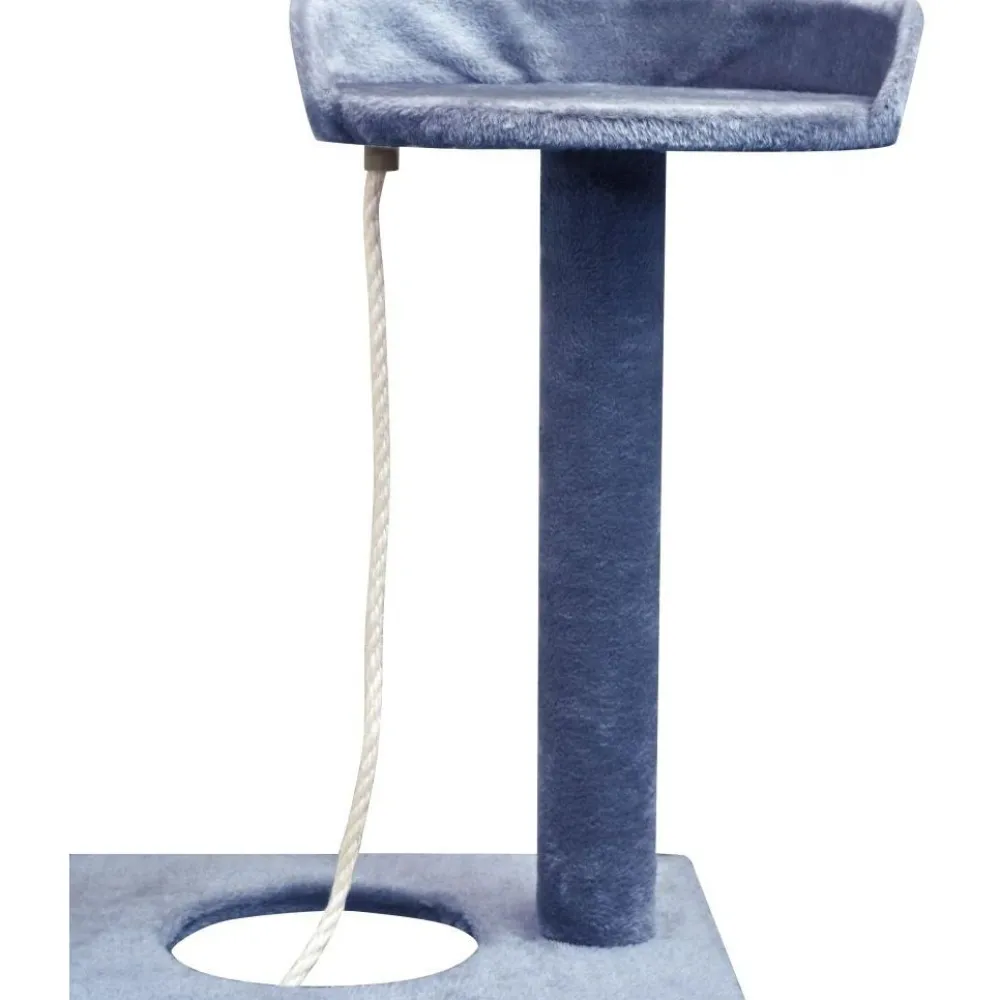 Sale FinePRICE Kissan raapimispuu, sisal-pylväillä, 1 pesällä, 150cm, tummansininen