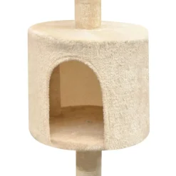 Discount FinePRICE Kissan raapimispuu, sisal-pylväillä, 1 pesällä, 125cm, beige