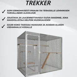 Hot Trekker Kissan ulkohäkki , 2,5x1,5x1,95m