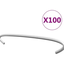 FinePRICE Kivikorien koukut 100kpl galvanoitu teräs 15cm