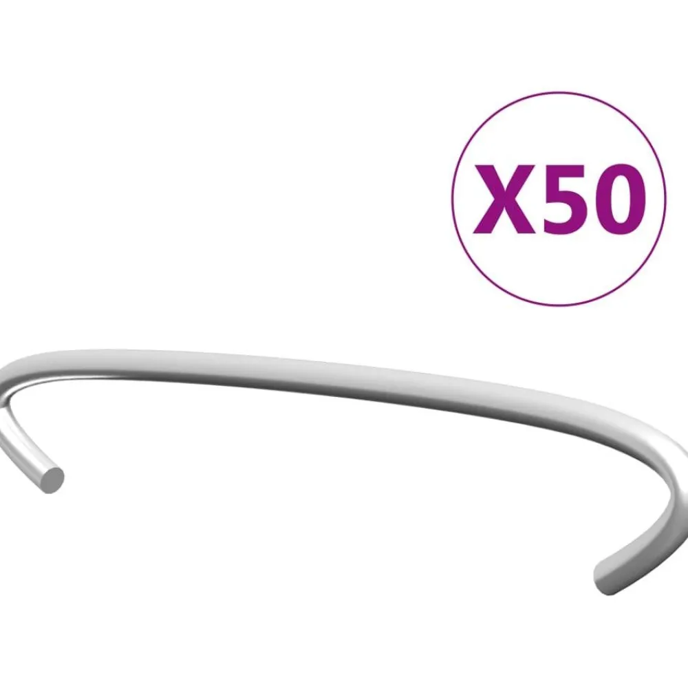 Hot FinePRICE Kivikorien koukut 50kpl galvanoitu teräs 10cm