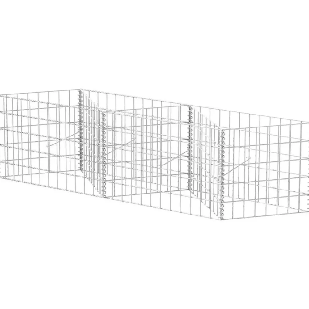 Discount FinePRICE Kivikori galvanoitu teräs 120x30x50cm