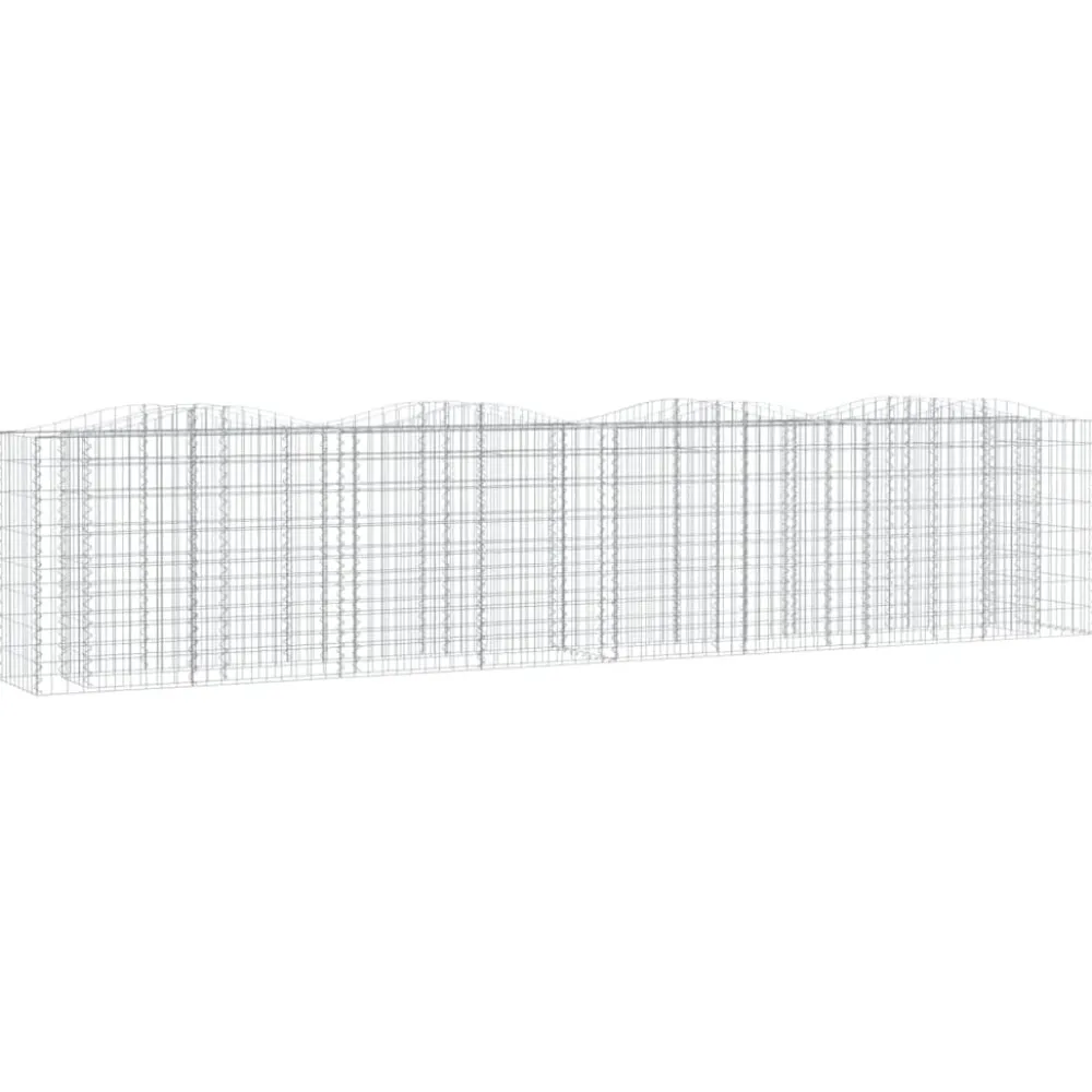 FinePRICE Kivikori/kukkalaatikko 200x50x100 cm galvanoitu rauta