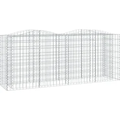 FinePRICE Kivikori/kukkalaatikko 200x50x100 cm galvanoitu rauta
