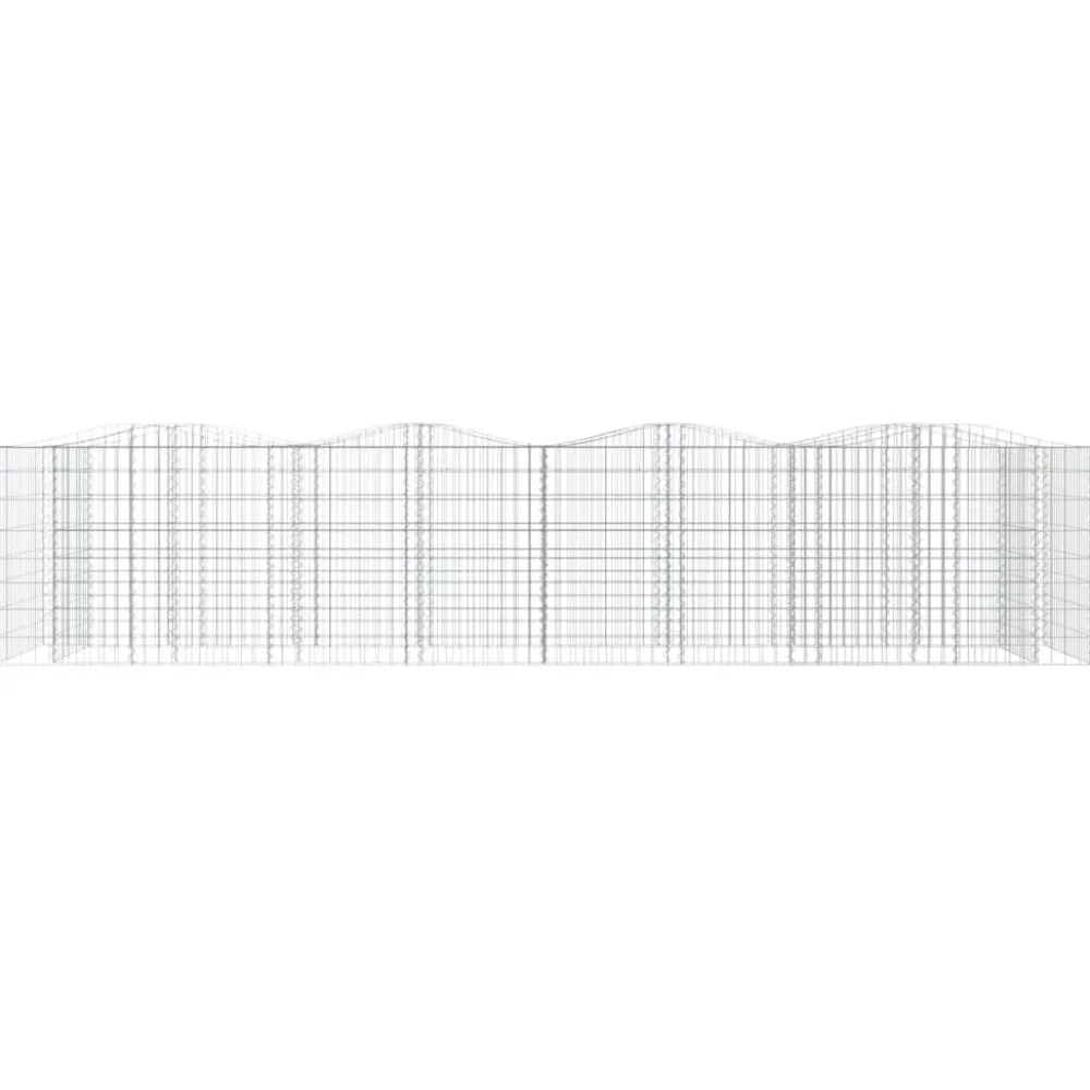 FinePRICE Kivikori/kukkalaatikko 200x50x100 cm galvanoitu rauta