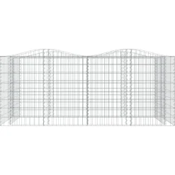 FinePRICE Kivikori/kukkalaatikko 200x50x100 cm galvanoitu rauta