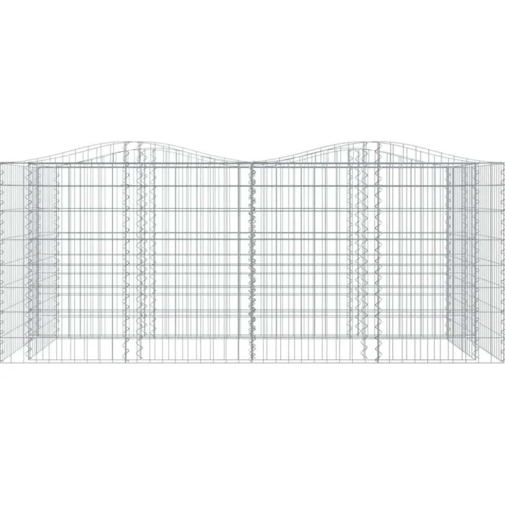 FinePRICE Kivikori/kukkalaatikko 200x50x100 cm galvanoitu rauta