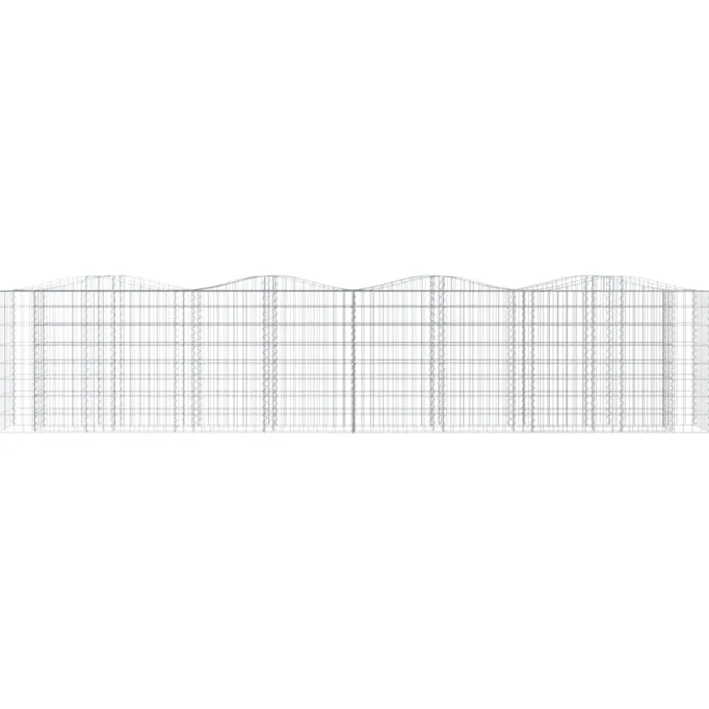FinePRICE Kivikori/kukkalaatikko 200x50x100 cm galvanoitu rauta