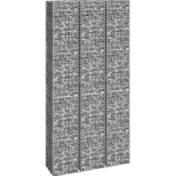 Best FinePRICE kivikorit 3 kpl Korotetut 30x30x200 cm rauta (51251)
